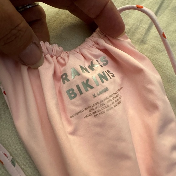 NWT Frankie’s Bikini Tia String Bikini Bottom Baby Berry - Picture 6 of 6